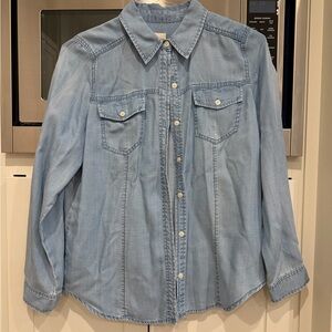 Chico's Soft Blue Denim Shirt